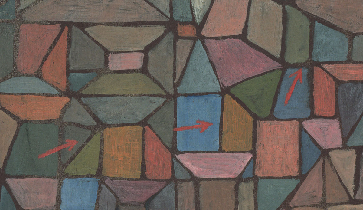 Detail 3: Arrows through the middle in The Way to the Citadel